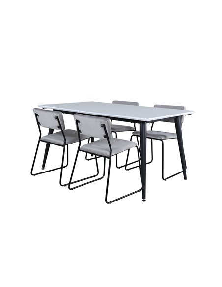 Matgrupp Jimmy med Kenth matstolar, 150 × 90 cm