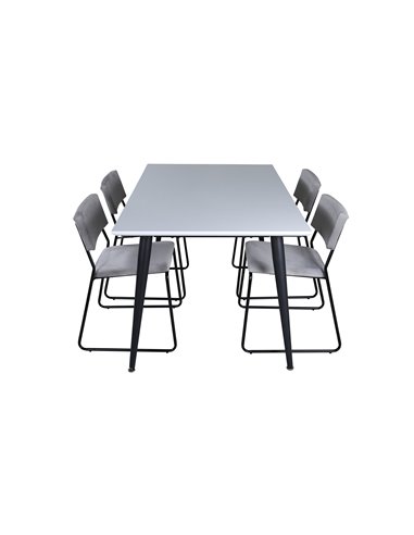 Matgrupp Jimmy med Kenth matstolar, 150 × 90 cm
