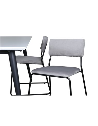 Matgrupp Jimmy med Kenth matstolar, 150 × 90 cm