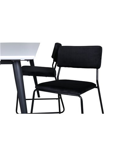 Matgrupp Jimmy med Kenth matstolar, 150 × 90 cm