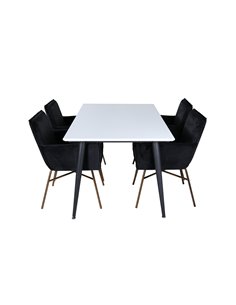 Matgrupp Jimmy med Petra matstolar, 150 × 90 cm 2
