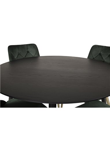 Matgrupp Dipp med Velvet Deluxe matstolar