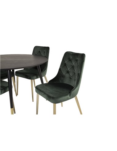 Matgrupp Dipp med Velvet Deluxe matstolar