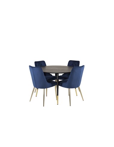 Matgrupp Dipp med Velvet Deluxe matstolar