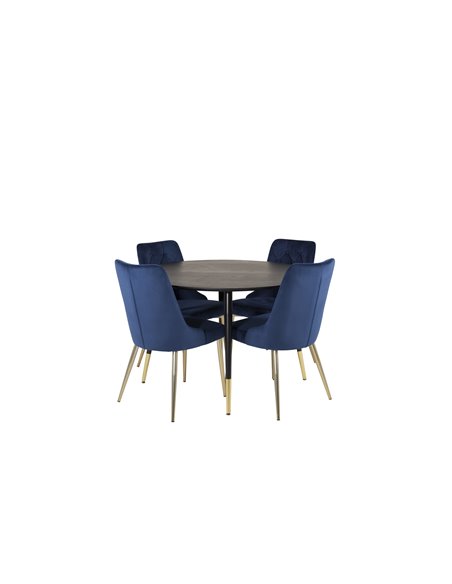 Matgrupp Dipp med Velvet Deluxe matstolar