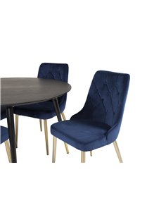 Matgrupp Dipp med Velvet Deluxe matstolar 2