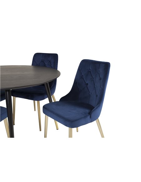 Matgrupp Dipp med Velvet Deluxe matstolar