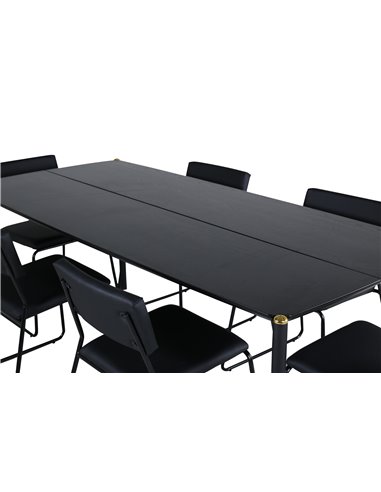 Matgrupp Pelle med Kenth matstolar, 190 × 90 cm