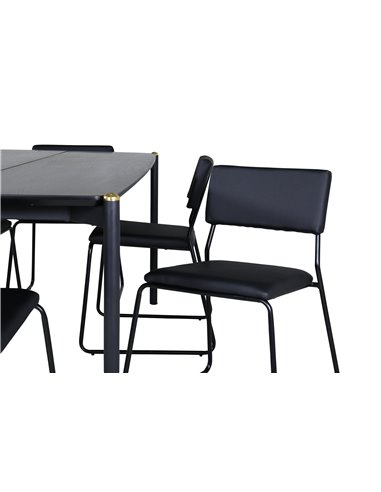 Matgrupp Pelle med Kenth matstolar, 190 × 90 cm