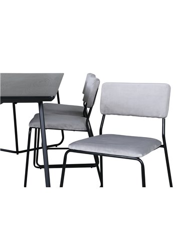 Matgrupp Petra med Kenth matstolar, 190 × 90 cm