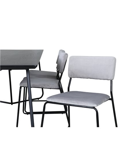 Matgrupp Petra med Kenth matstolar, 190 × 90 cm
