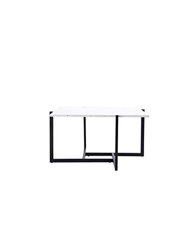 Soffbord Hybrid, 80 × 80 cm, Vit