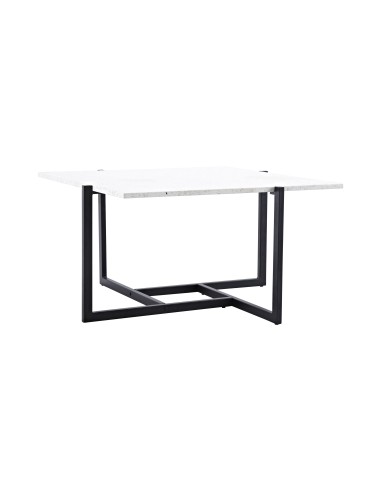 Soffbord Hybrid, 80 × 80 cm, Vit
