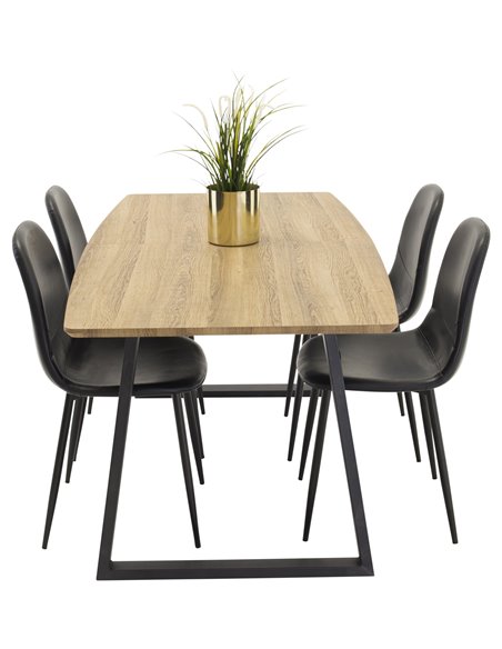 Matgrupp Inca med Polar matstolar, 160 × 85 cm