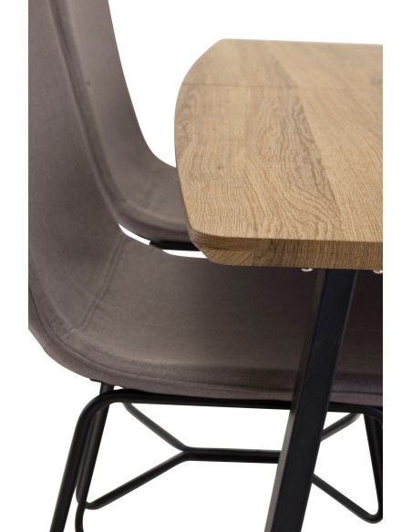Matgrupp Inca med X matstolar, 160 × 85 cm
