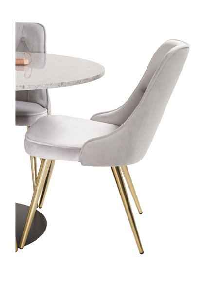 Matgrupp Razzia med Velvet Deluxe matstolar
