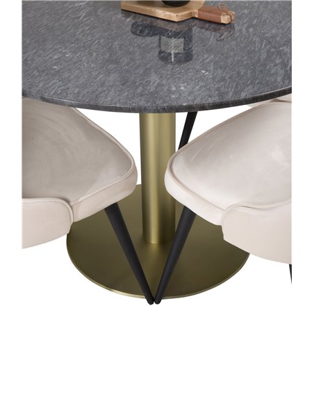 Matgrupp Estelle med Velvet Deluxe matstolar