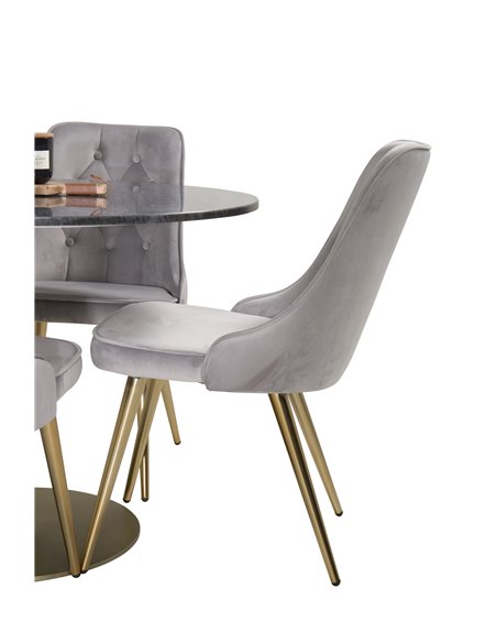 Matgrupp Estelle med Velvet Deluxe matstolar