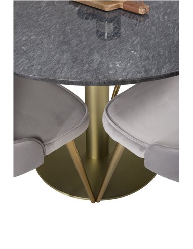 Matgrupp Estelle med Velvet Deluxe matstolar