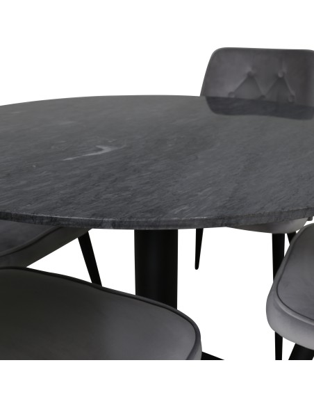 Matgrupp Estelle med Velvet Deluxe matstolar