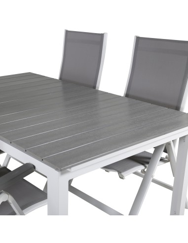 Matgrupp Levels med Albany matstolar, 160 × 100 cm