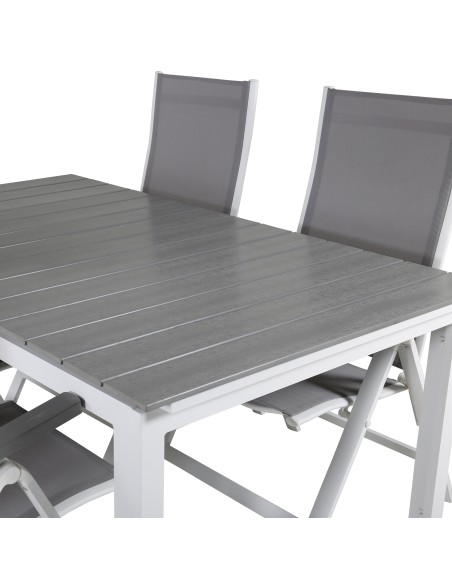 Matgrupp Levels med Albany matstolar, 160 × 100 cm