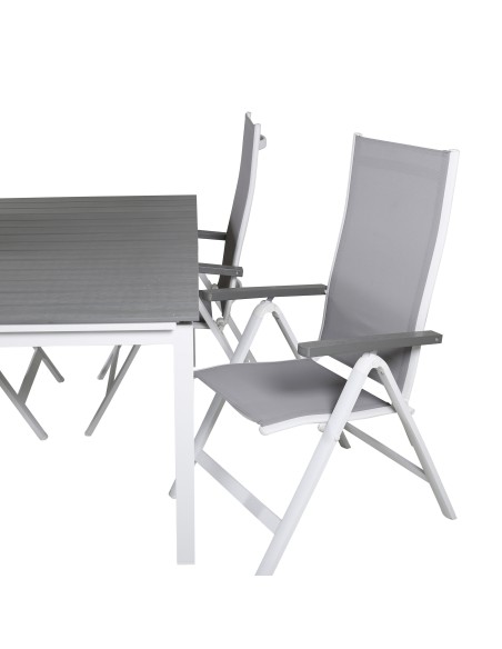 Matgrupp Levels med Albany matstolar, 160 × 100 cm