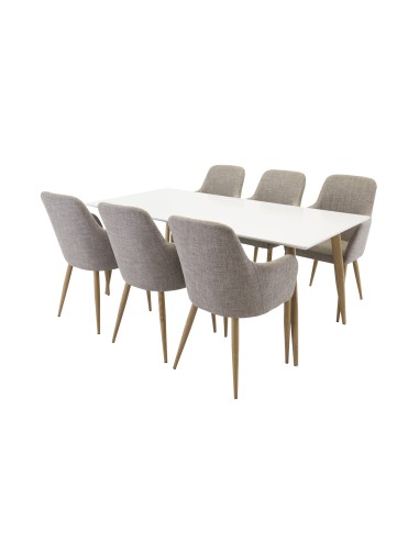 Matgrupp Polar med Comfort matstolar, 180 × 90 cm