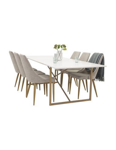 Matgrupp Palace med Leone matstolar, 240 × 100 cm