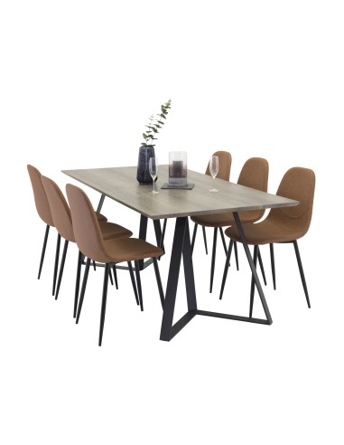 Matgrupp Marina med Polar matstolar, 180 × 90 cm