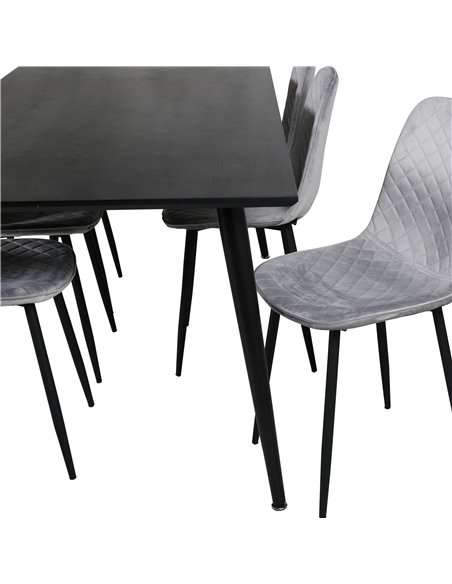 Matgrupp Dipp med Polar matstolar, 180 × 90 cm