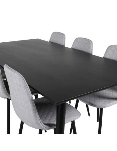 Matgrupp Dipp med Polar matstolar, 180 × 90 cm