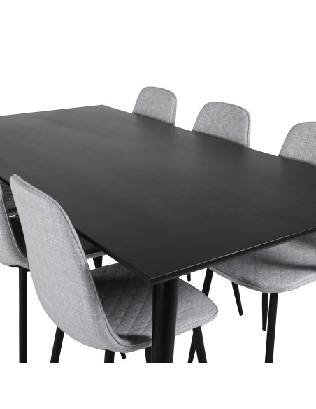 Matgrupp Dipp med Polar matstolar, 180 × 90 cm