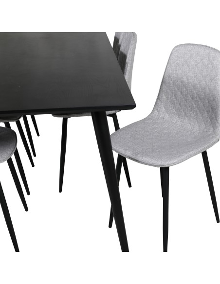 Matgrupp Dipp med Polar matstolar, 180 × 90 cm