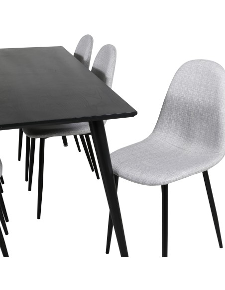Matgrupp Dipp med Polar matstolar, 180 × 90 cm