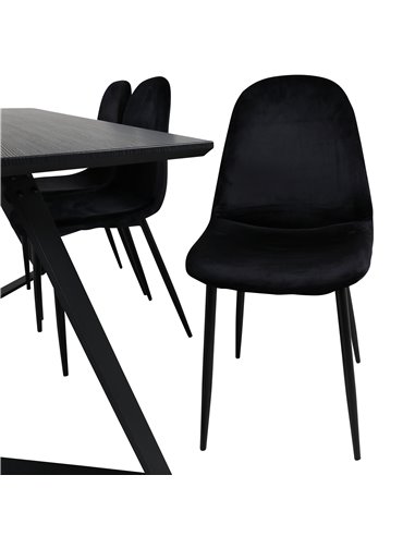 Matgrupp Marina med Polar matstolar, 180 × 90 cm