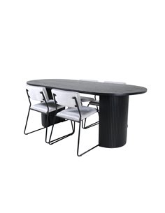 Matgrupp Bianca med Kenth matstolar, 200 × 90 cm