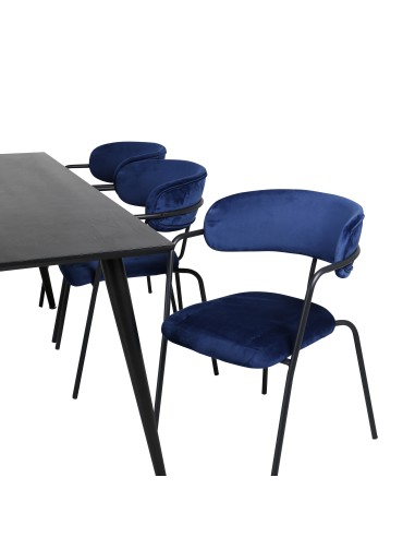 Matgrupp Dipp med Arrow matstolar, 180 × 90 cm
