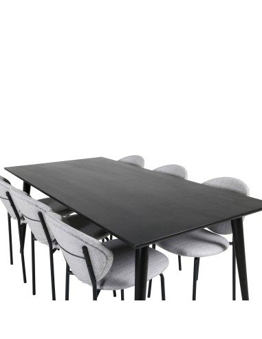 Matgrupp Dipp med Vault matstolar, 180 × 90 cm
