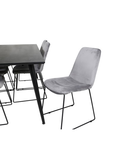 Matgrupp Dipp med Muce matstolar, 180 × 90 cm