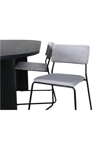 Matgrupp Bianca med Kenth matstolar, 200 × 90 cm