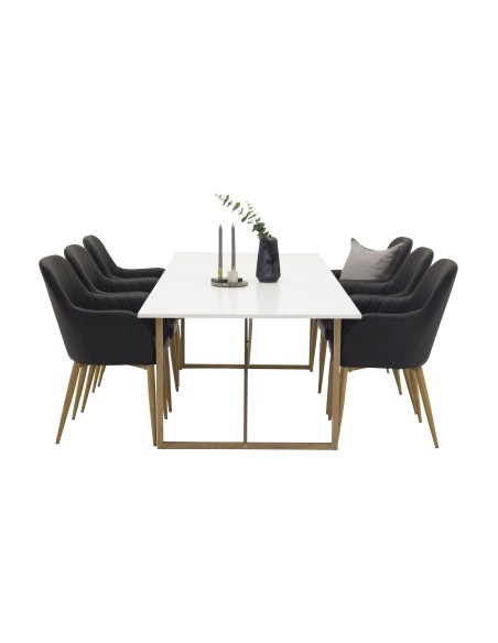 Matgrupp Palace med Comfort matstolar, 240 × 100 cm