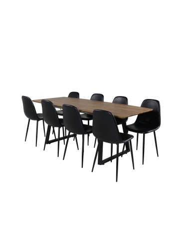 Matgrupp Inca med Polar matstolar, 160 × 85 cm