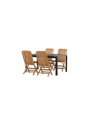 Matgrupp Togo med Ghana matstolar, 150 × 90 cm