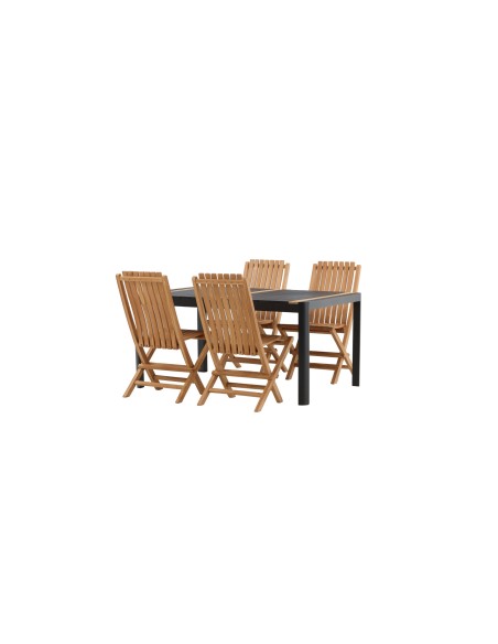 Matgrupp Togo med Ghana matstolar, 150 × 90 cm