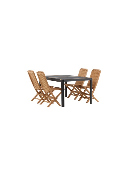 Matgrupp Togo med Ghana matstolar, 150 × 90 cm