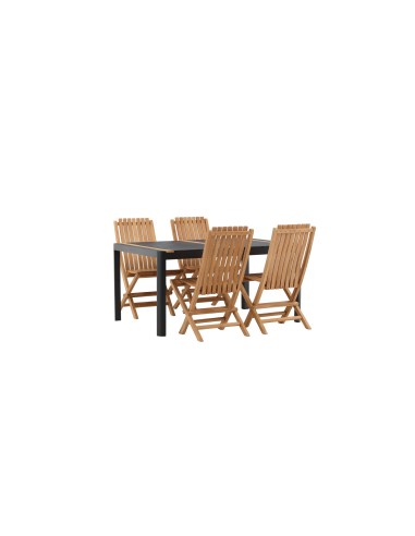 Matgrupp Togo med Ghana matstolar, 150 × 90 cm