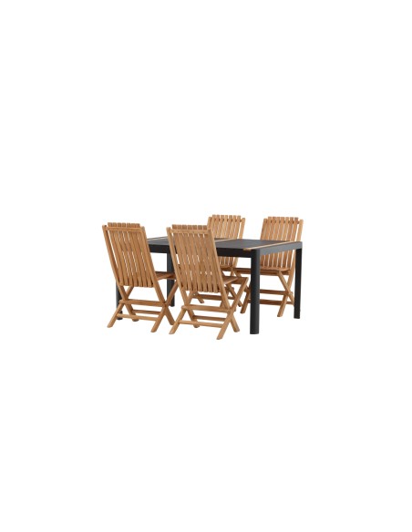 Matgrupp Togo med Ghana matstolar, 150 × 90 cm