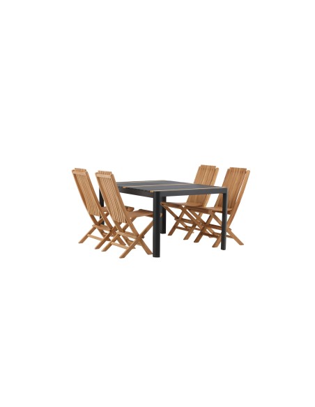 Matgrupp Togo med Ghana matstolar, 150 × 90 cm