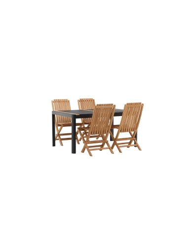 Matgrupp Togo med Ghana matstolar, 150 × 90 cm